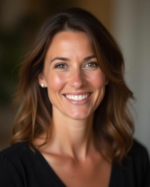 Portrait of the founder of Claddagh Calligraphy in a professional yet warm setting